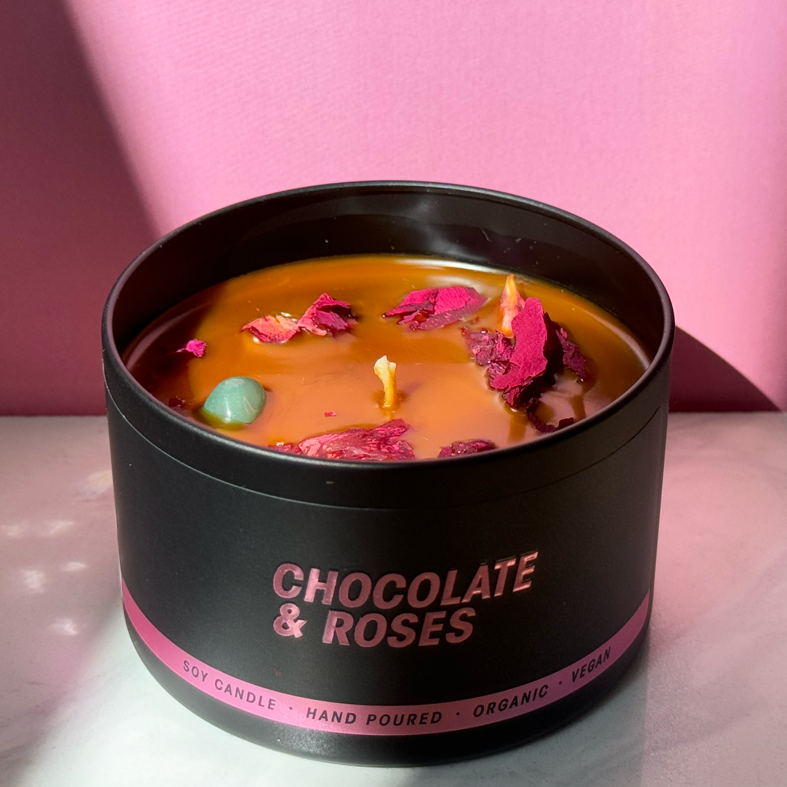 CANDLE CHOCOLATE AND ROSES VEGAN