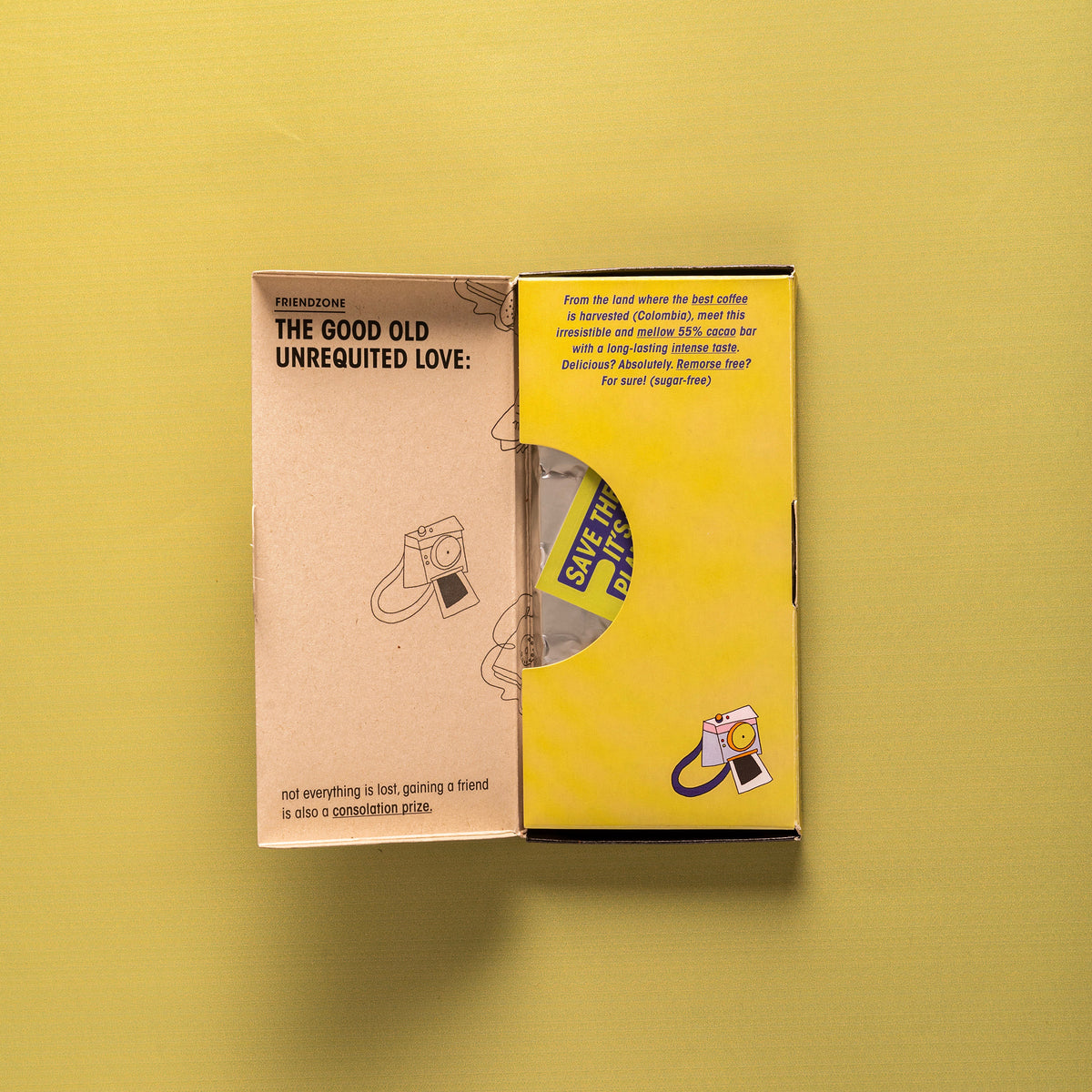 55% Dark Chocolate Specialty Coffee Sugar-Free - Rich coffee-infused dark chocolate bar