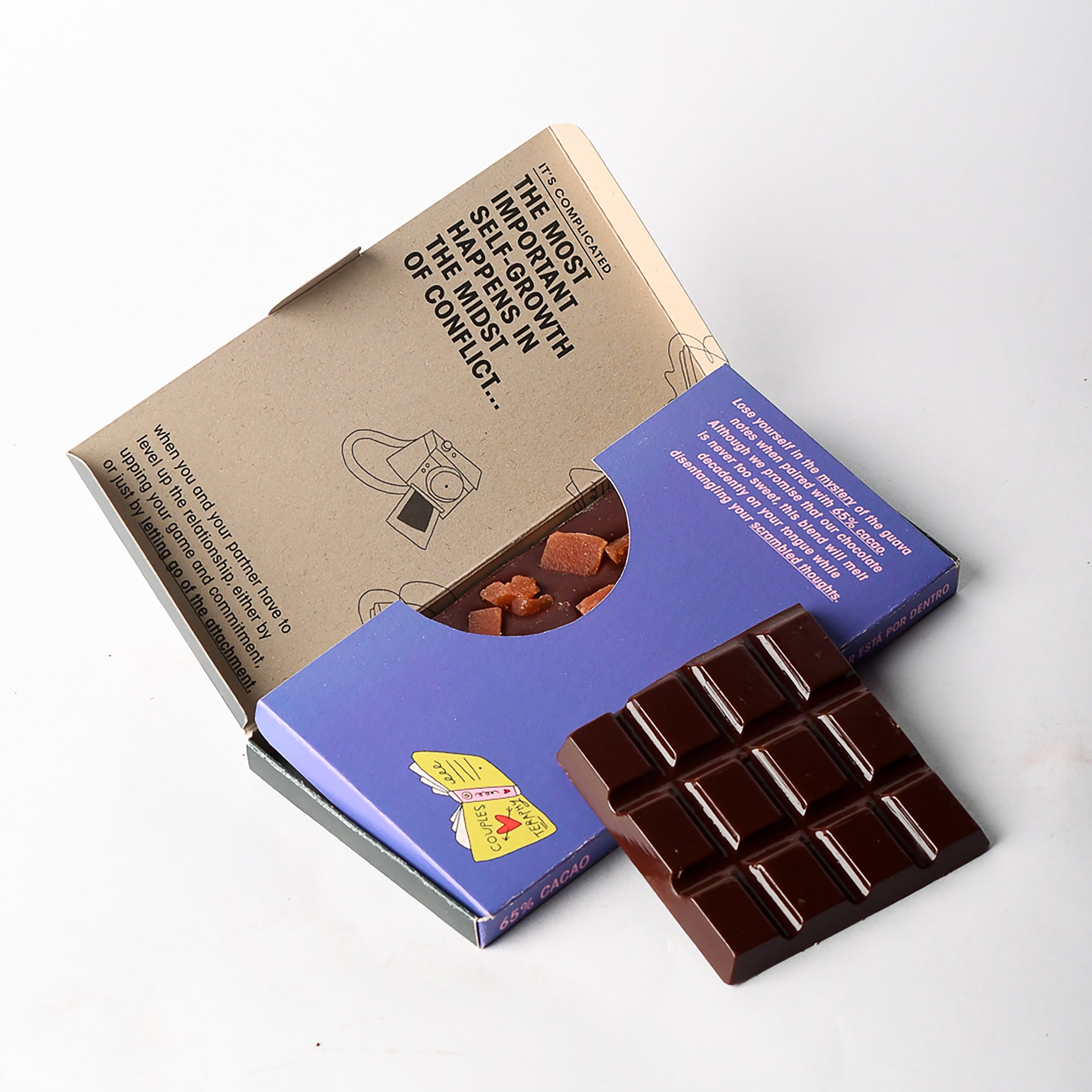 Dark chocolate with guava - vegan, gluten-free, sugar-free